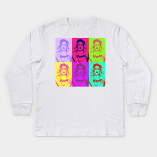 Adore Delano Warhol Style Kids Long Sleeve T-Shirt